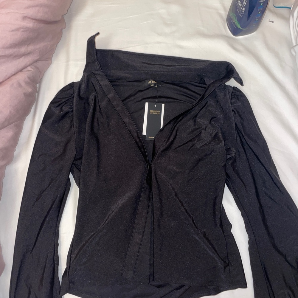 AFRM Black button down shirt